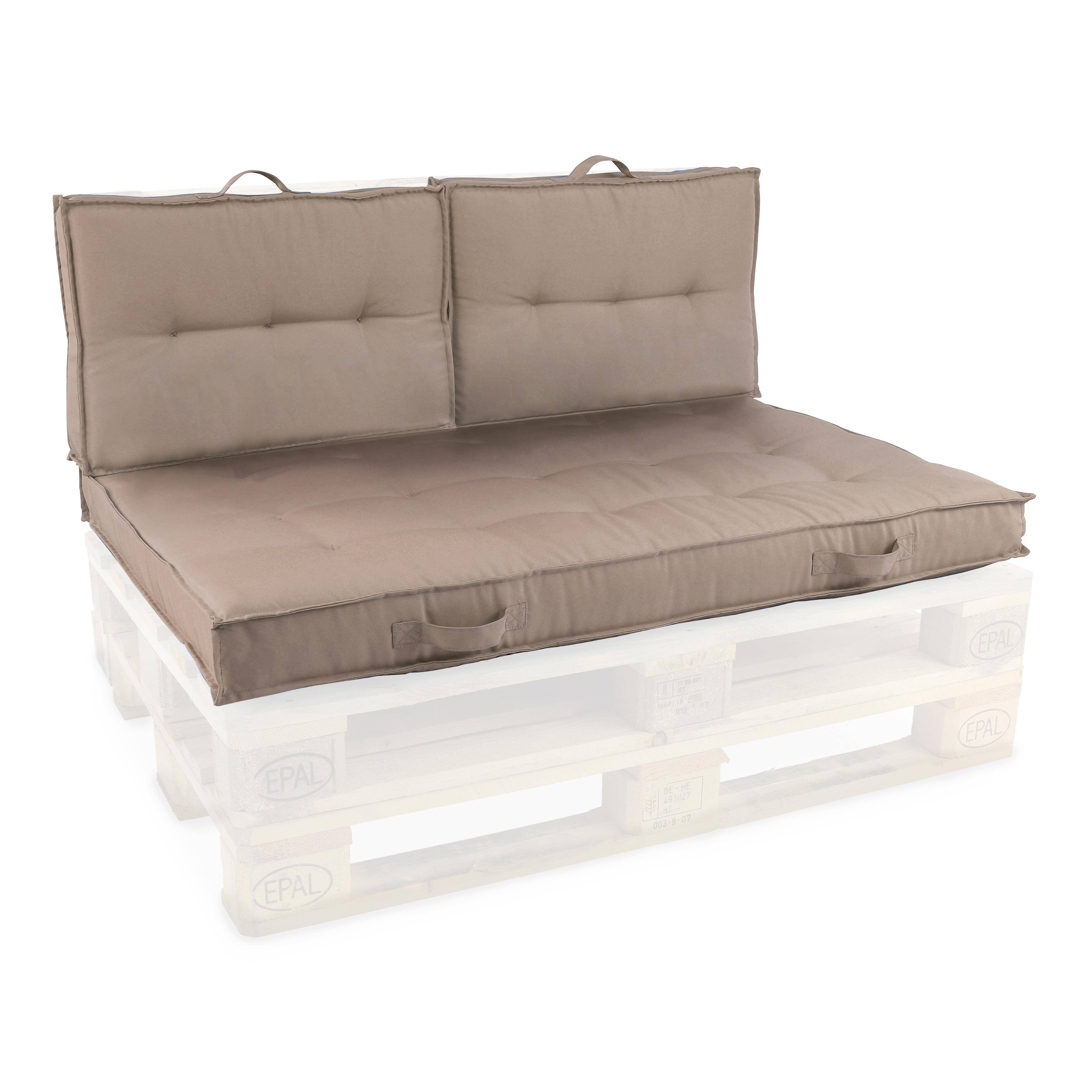 Oviala - Coussins pour palette matelassés taupe
Cuzco - Oviala - Imagen 1