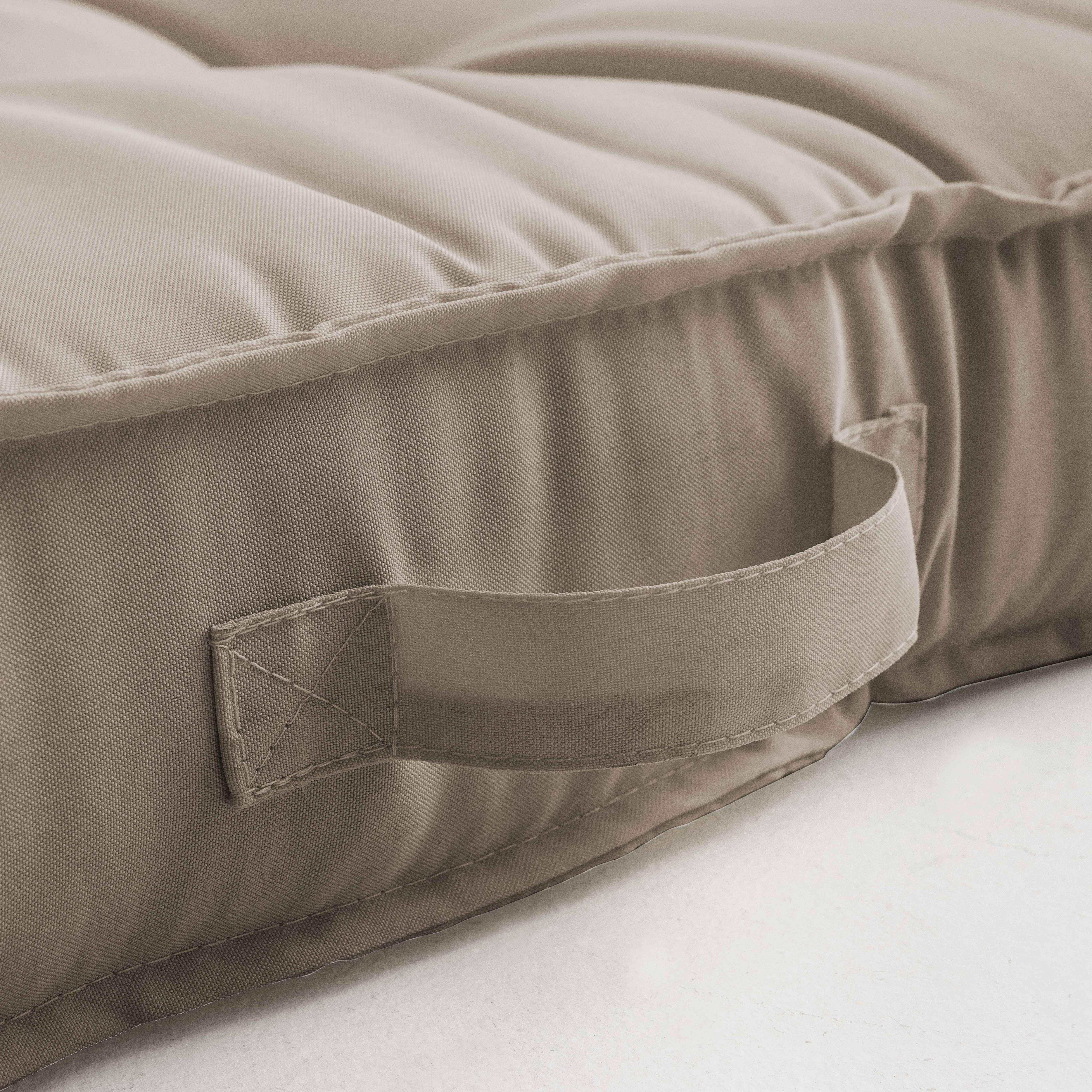 Oviala - Coussins pour palette matelassés taupe
Cuzco - Oviala - Imagen 3