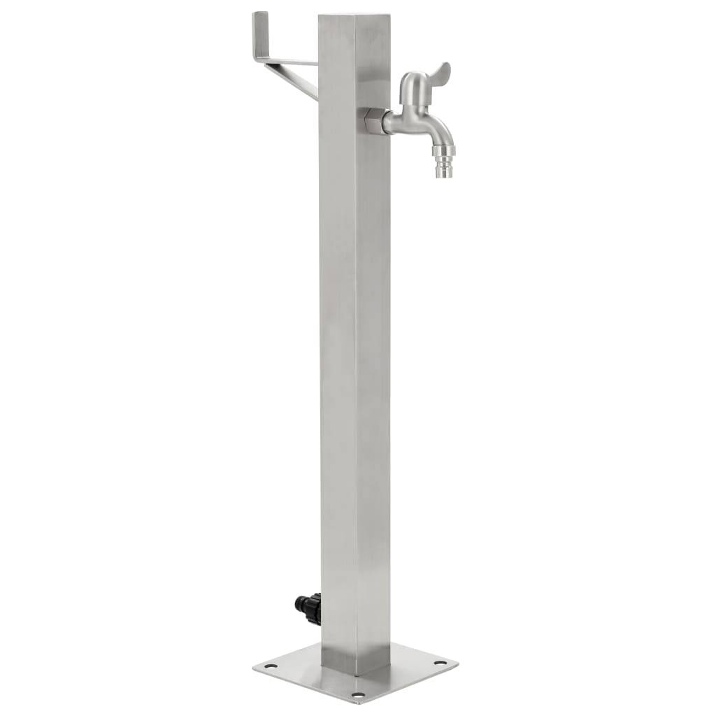 PANGIVO - Colonne à eau acier inoxydable argenté 15 x 15 x 65 cm, poids:2.86kg - PANGIVO