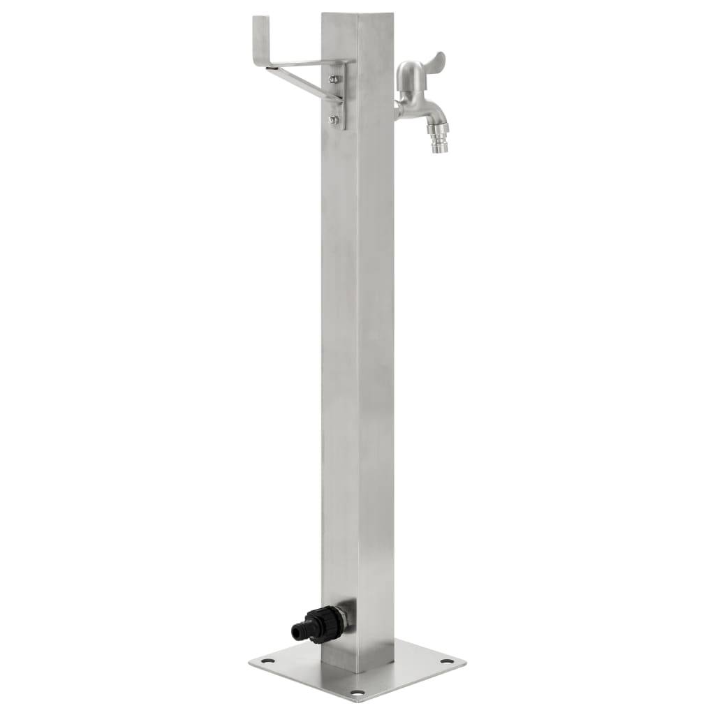PANGIVO - Colonne à eau acier inoxydable argenté 15 x 15 x 65 cm, poids:2.86kg - PANGIVO - Image 3