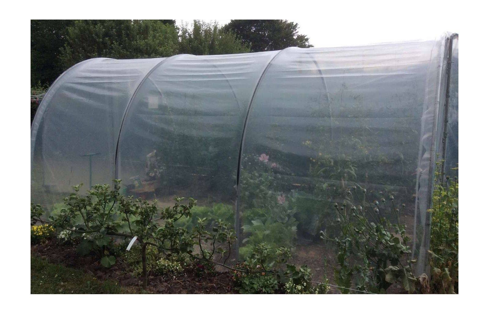 Serre tunnel de jardin - 31,5m² - 3 x 10,5 m - pieds arrondis - polyéthylène haute densité - 2 portes pivotantes - LES SERRES TONNEAU - Image 9