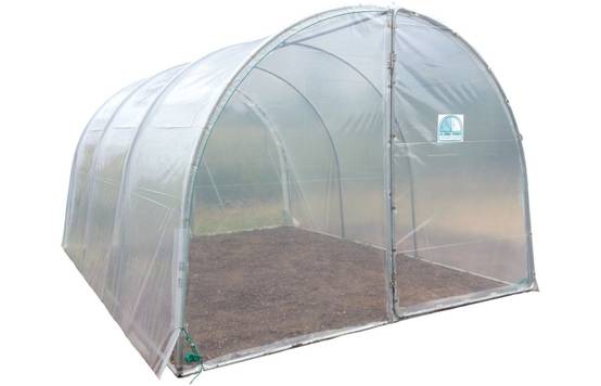 Serre tunnel de jardin - 31,5m² - 3 x 10,5 m - pieds arrondis - polyéthylène haute densité - 2 portes pivotantes - LES SERRES TONNEAU - Image 4