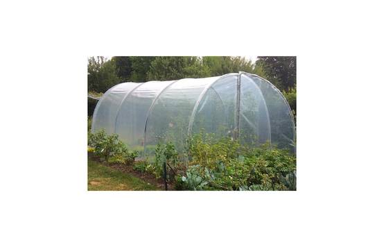Serre tunnel de jardin - 31,5m² - 3 x 10,5 m - pieds arrondis - polyéthylène haute densité - 2 portes pivotantes - LES SERRES TONNEAU - Image 3