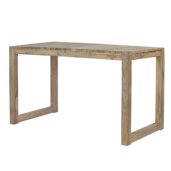 Table haute en teck recyclé 180 cm Toscagne - Gecko Jardin - Imagen 2