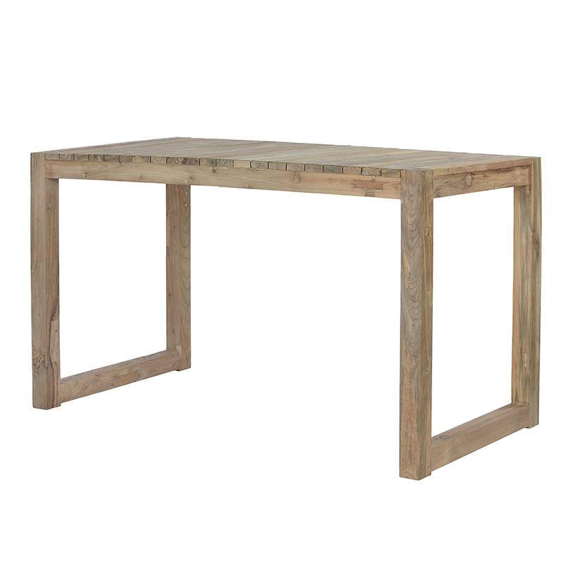 Table haute en teck recyclé 180 cm Toscagne - Gecko Jardin - Imagen 2