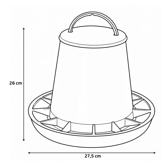Olba - Mangeoire anti-gaspillage, plastique 3 kg Olba - Image 3
