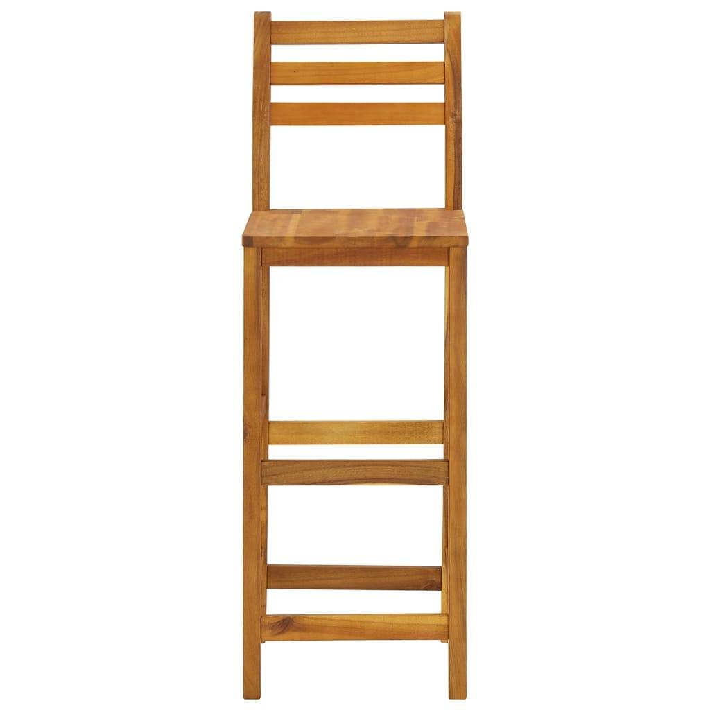Helloshop26 - Ensemble de bar de jardin 3 pièces bois d'acacia solide - Imagen 7