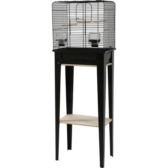 Zolux - zolux - Cage et meuble CHIC LOFT taille S 38 x 24,5 x hauteur 113cm couleur noir - Imagen 1