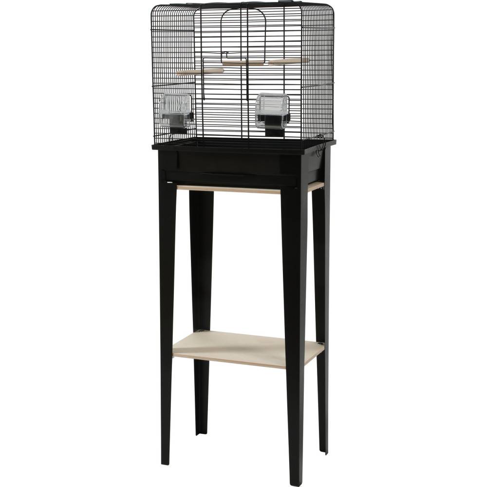 Zolux - zolux - Cage et meuble CHIC LOFT taille S 38 x 24,5 x hauteur 113cm couleur noir - Imagen 1