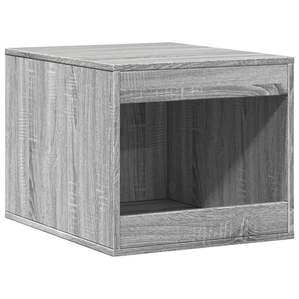 Lit pour chat - Meuble de bac à litière pour chat sonoma gris bois d'ingénierie-JU140 - Image 1