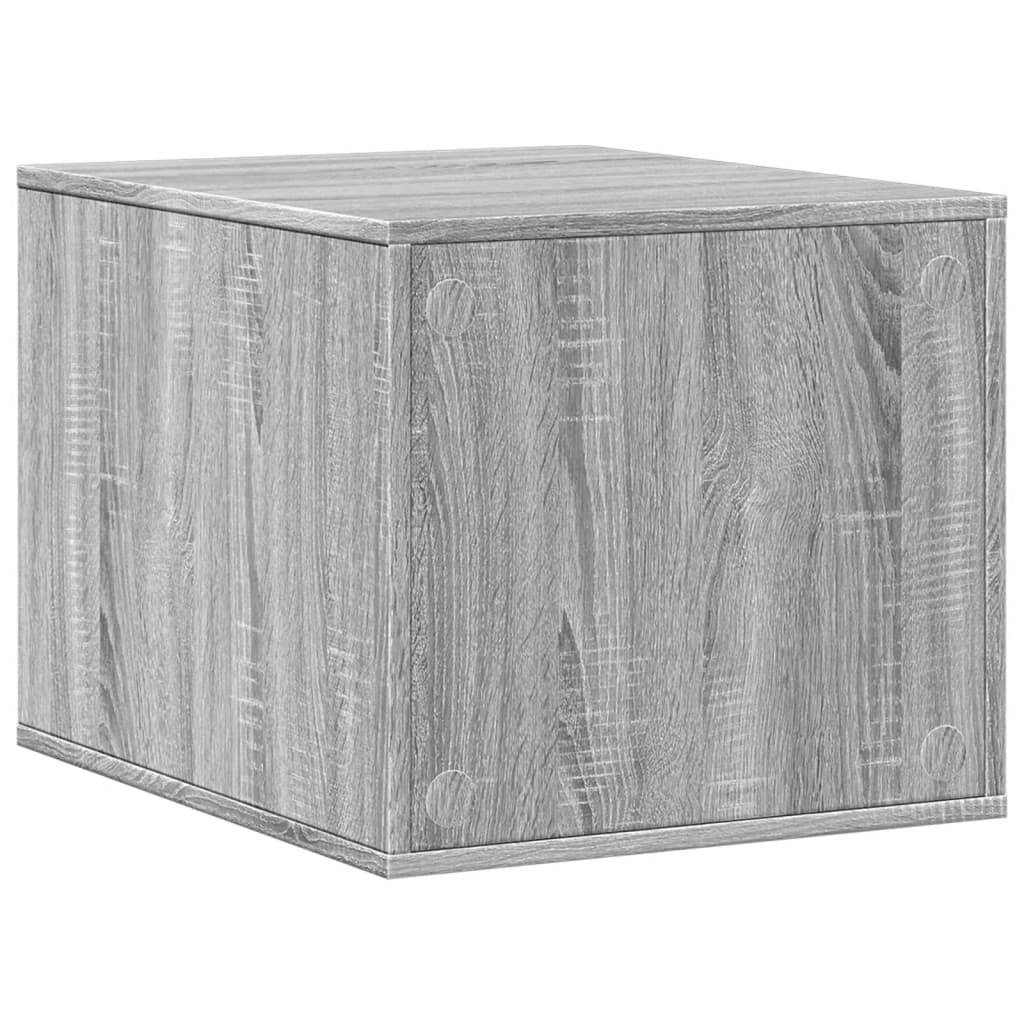 Lit pour chat - Meuble de bac à litière pour chat sonoma gris bois d'ingénierie-JU140 - Image 6