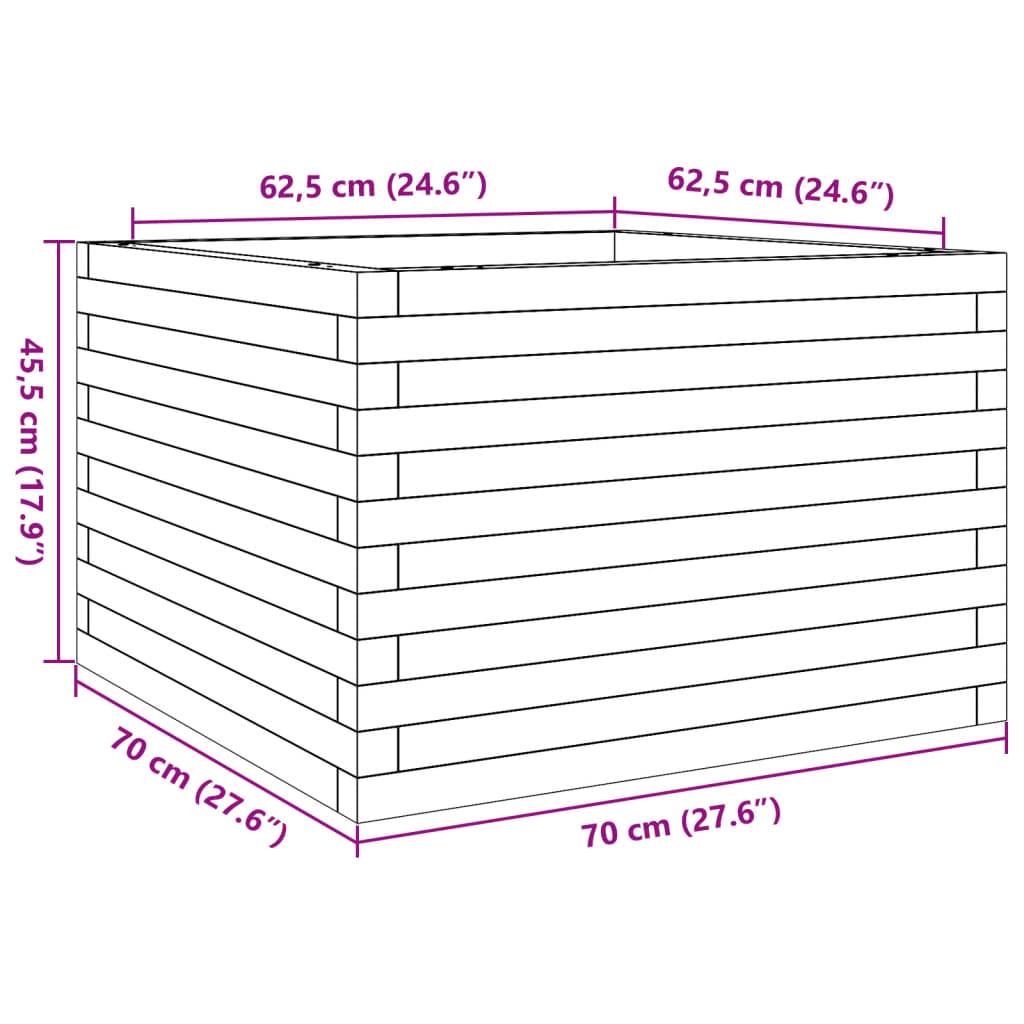 Maison Chic - Jardinière, Bac à fleurs, Pot de fleurs 70x70x45,5 cm bois de pin imprégné - Imagen 10