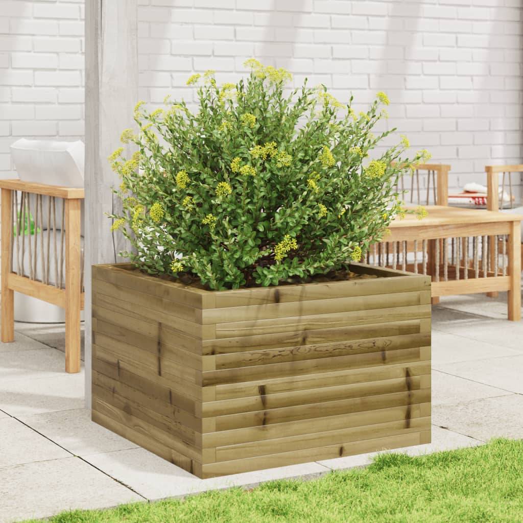 Maison Chic - Jardinière, Bac à fleurs, Pot de fleurs 70x70x45,5 cm bois de pin imprégné - Imagen 3