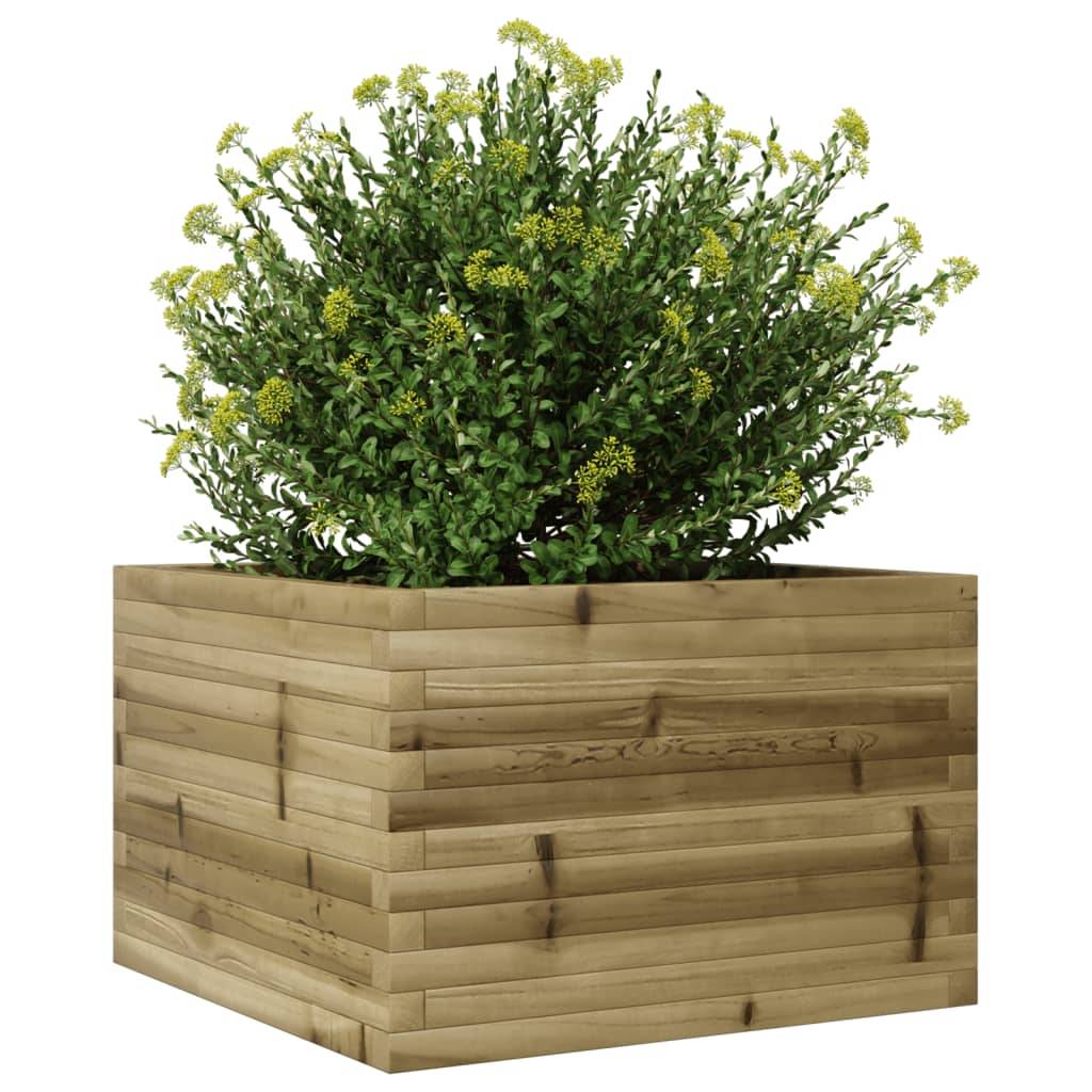 Maison Chic - Jardinière, Bac à fleurs, Pot de fleurs 70x70x45,5 cm bois de pin imprégné - Imagen 4