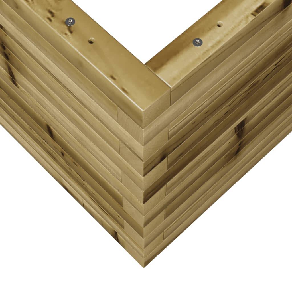 Maison Chic - Jardinière, Bac à fleurs, Pot de fleurs 70x70x45,5 cm bois de pin imprégné - Imagen 8