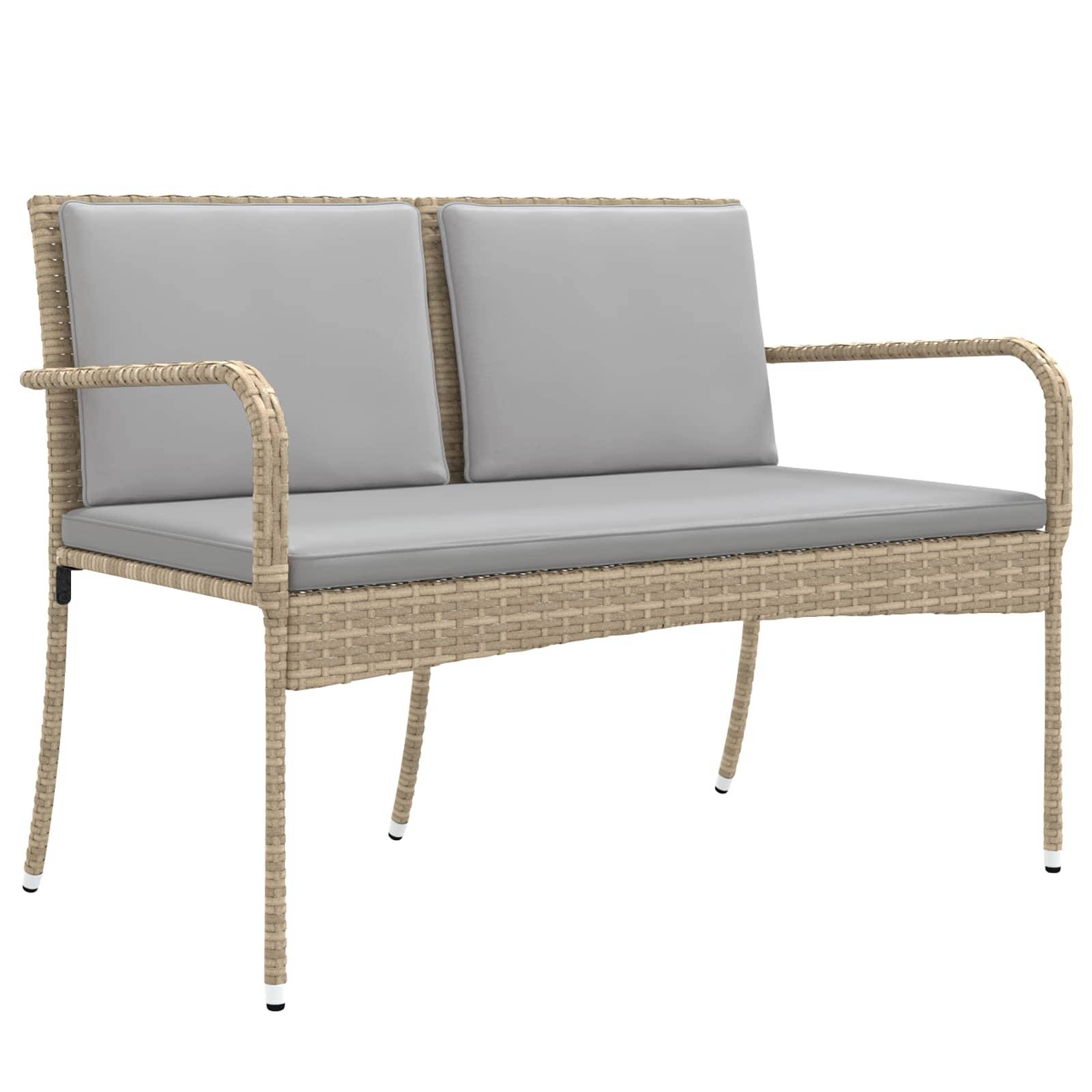 Vidaxl - Ensemble de jardin-Salons de jardin Beige polyrotin 944531 - Image 4
