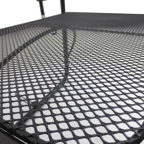 Table suspendue de balcon réglable en hauteur 60x56,5x45cm, métal noir, idéale pour balcon et terrasse - Image 7