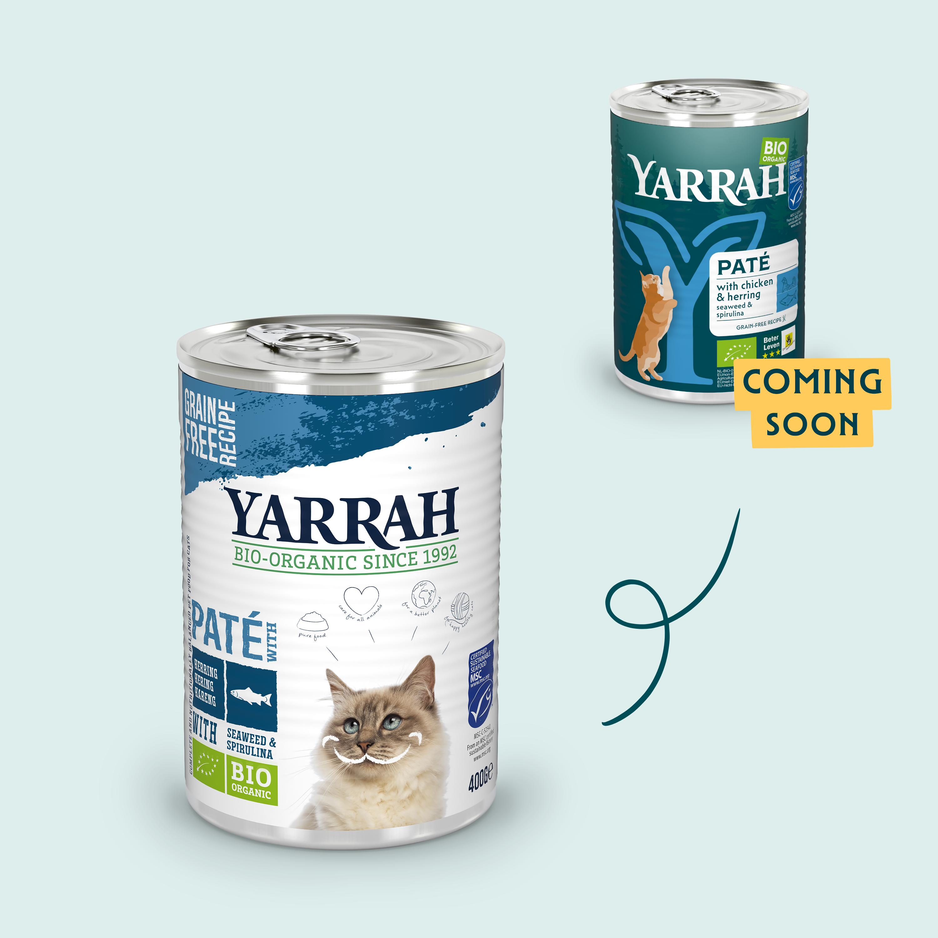 Yarrah - Pâtées Bio Sans Céréales Poisson pour Chat - Imagen 3