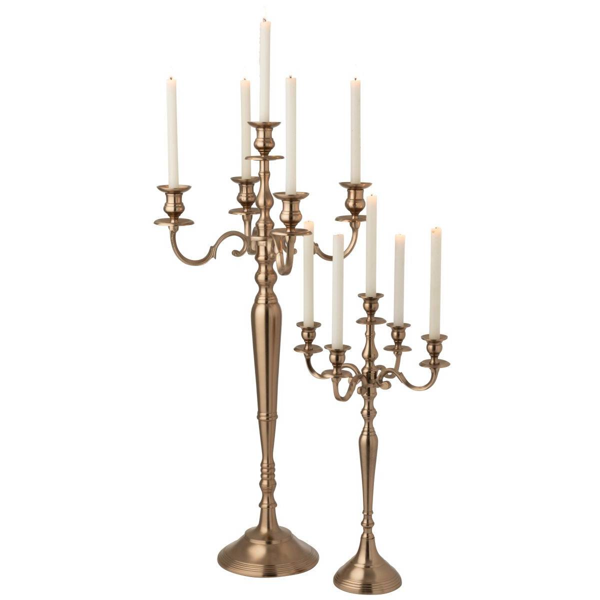 J-Line - Chandelier en Métal "Genaro" 98cm Rose Doré - Image 4