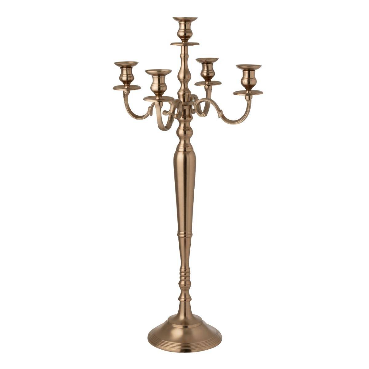 J-Line - Chandelier en Métal "Genaro" 98cm Rose Doré - Image 1