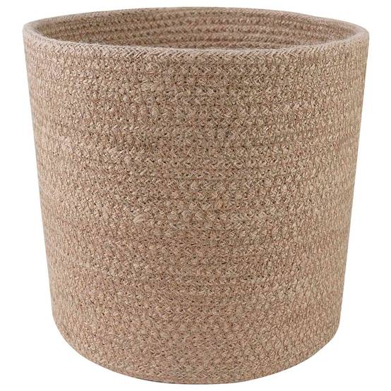 Ensemble de 2 pots à plantes jute naturel 21 x 21 x 21 cm - PANGIVO - Image 2