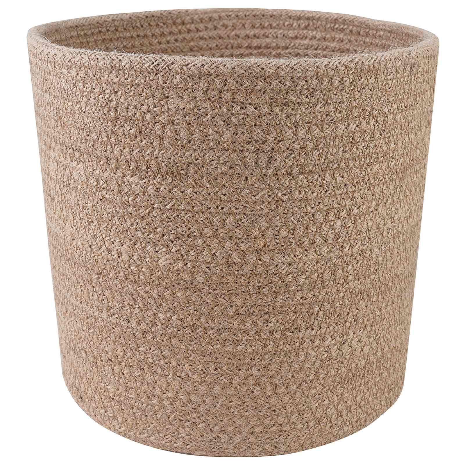 Ensemble de 2 pots à plantes jute naturel 21 x 21 x 21 cm - PANGIVO - Image 2