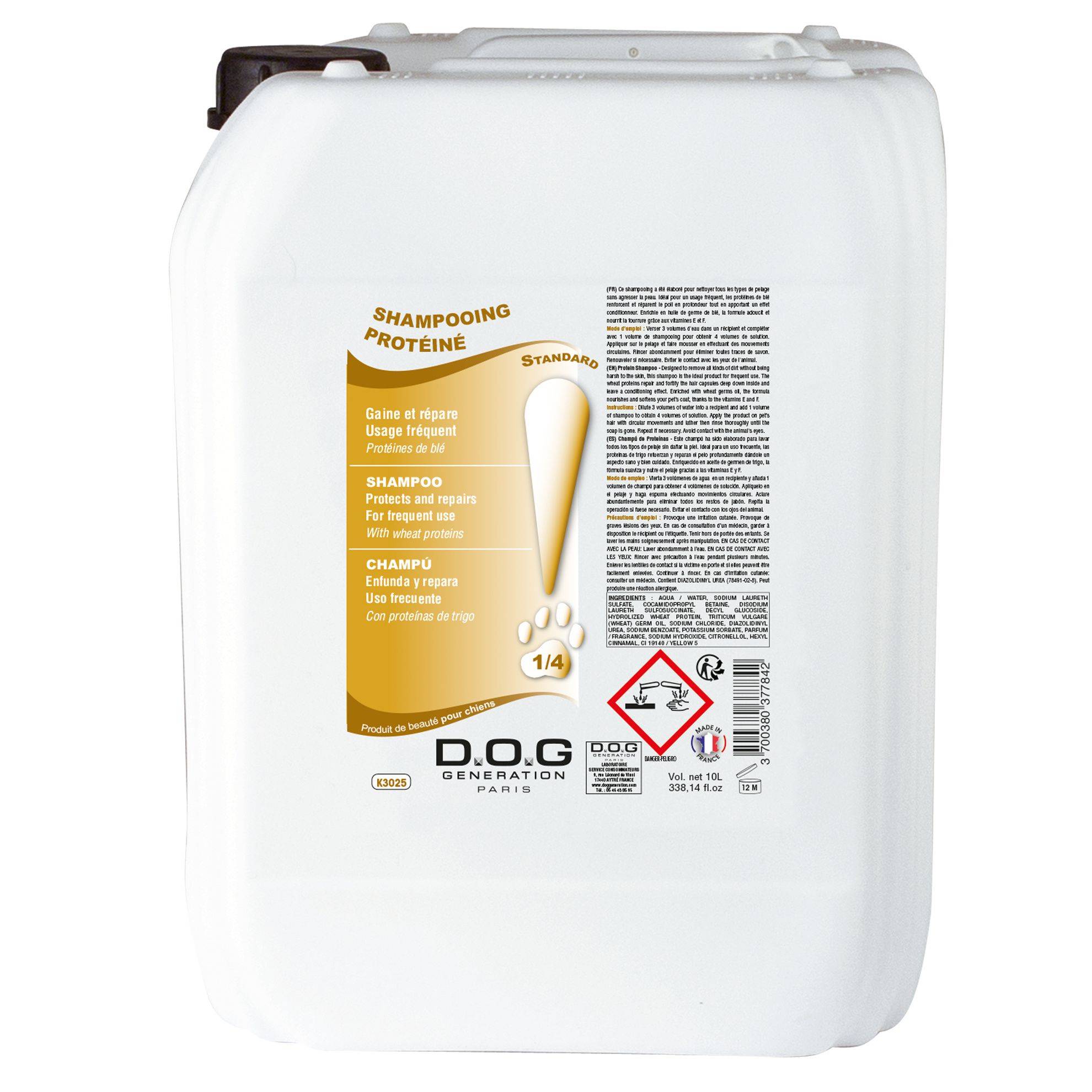 Shampoing Protéiné Dog Generation : 10 litres DOG GENERATION