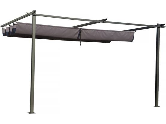 Habitat Et Jardin - Pergola Adossée En Métal Avec Toit Rétractable - 3 X 4 M - Gris Anthracite -habitat Et Jardin - Image 4