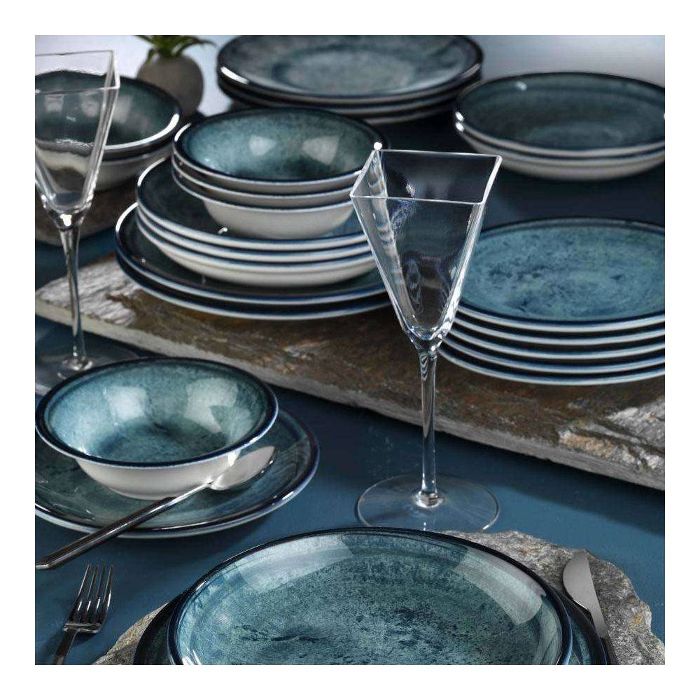 Hanah Home - Service de table en nano porcelaine Marble 24 pièces - Imagen 2