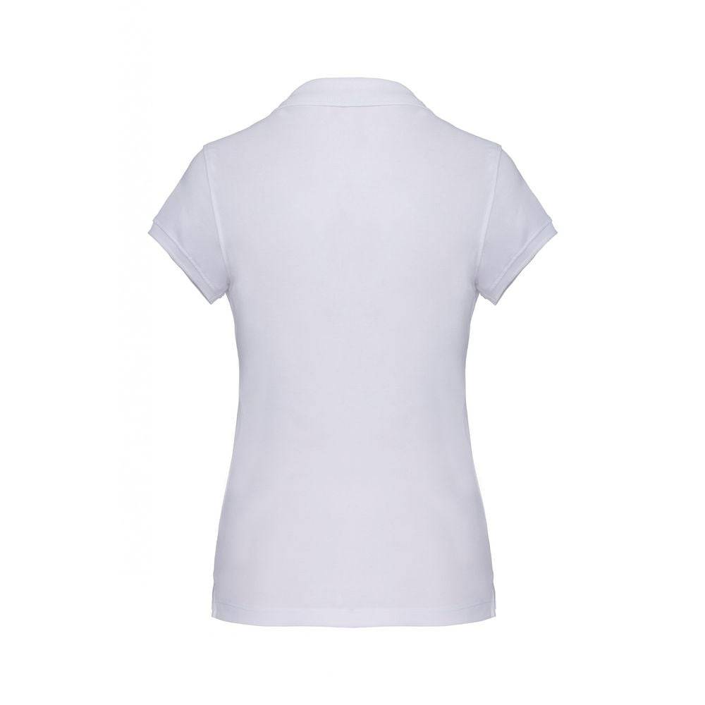 Polo de travail femme Kariban 100% coton Blanc XL - Image 2