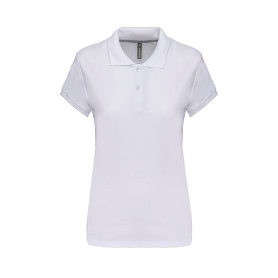 Polo de travail femme Kariban 100% coton Blanc XL - Image 1