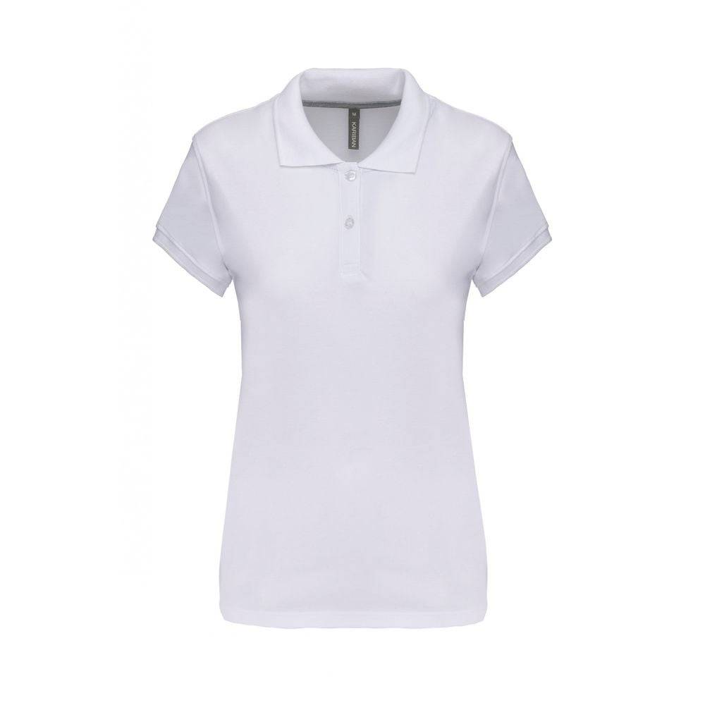 Polo de travail femme Kariban 100% coton Blanc XL - Image 1