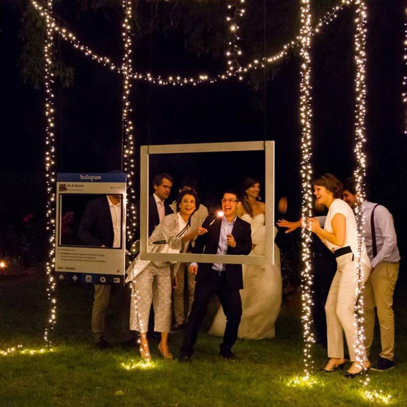 Lotti - Guirlande lumineuse Boa 6CM 30M 1500 LED 8 effets blanc chaud câble transparent Lotti - Imagen 5