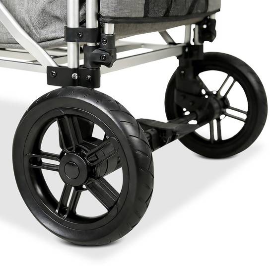 Chariot de Transport Enfants Pliable FUXLIFE by FUXTEC FX-CTL950 Gris Premium – Toit Solaire, Ceintures 5 Points, Intérieur Confort, Sac Isotherme - Image 5
