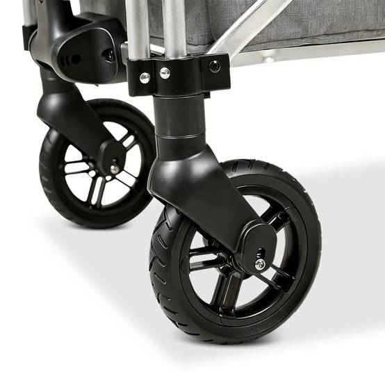 Chariot de Transport Enfants Pliable FUXLIFE by FUXTEC FX-CTL950 Gris Premium – Toit Solaire, Ceintures 5 Points, Intérieur Confort, Sac Isotherme - Image 7