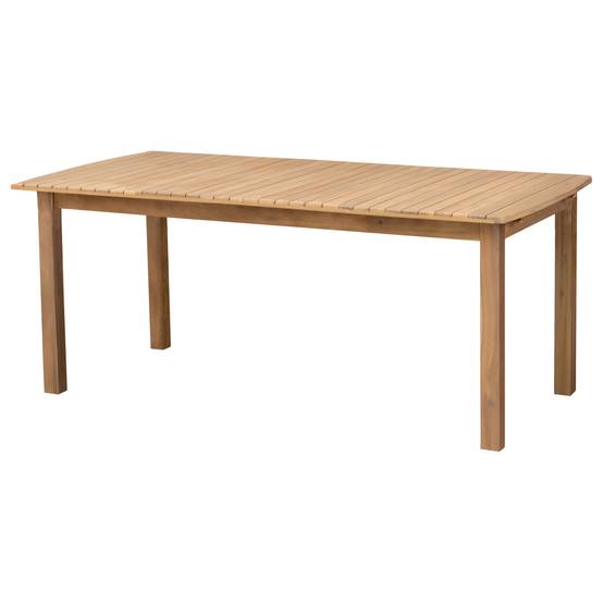 Salon de jardin extensible 180/240cm PADAR en acacia 8 places - coussins sable - HAPPY GARDEN - Image 6