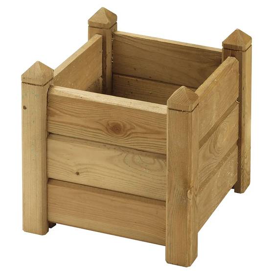 Autre - Jardinière carrée bois 30x30 / H 30 cm - Image 2