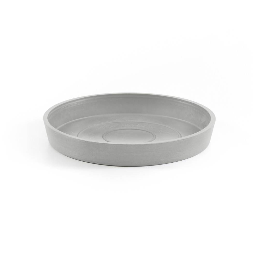 Ecopots - Soucoupe Round 20 Blanc Gris - Ø 18 x H. 2,5 cm ECOPOTS