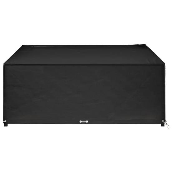 ComfortXL - Bâche de Protection Rectangulaire PE Imperméable Anti-UV pour Table de Jardin et Fauteuils Noir 300x200x75cm – ComfortXL Outdoor Living - Image 5