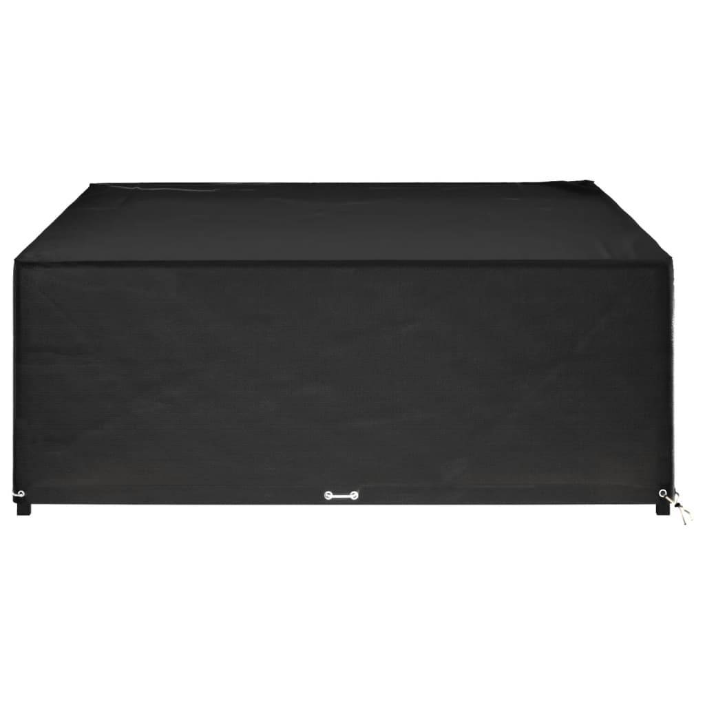 ComfortXL - Bâche de Protection Rectangulaire PE Imperméable Anti-UV pour Table de Jardin et Fauteuils Noir 300x200x75cm – ComfortXL Outdoor Living - Image 5