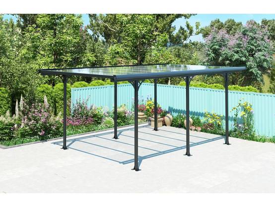 Carport Voiture "denver" - 5.02 X 3.13 X 2.05 M - Transparent / Noir -habitat Et Jardin - Image 2