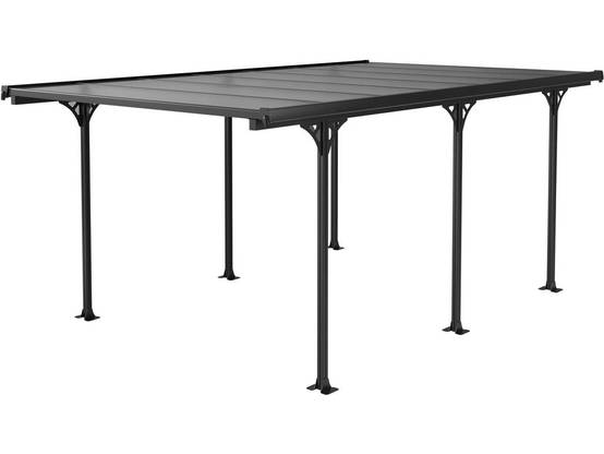 Carport Voiture "denver" - 5.02 X 3.13 X 2.05 M - Transparent / Noir -habitat Et Jardin - Image 1
