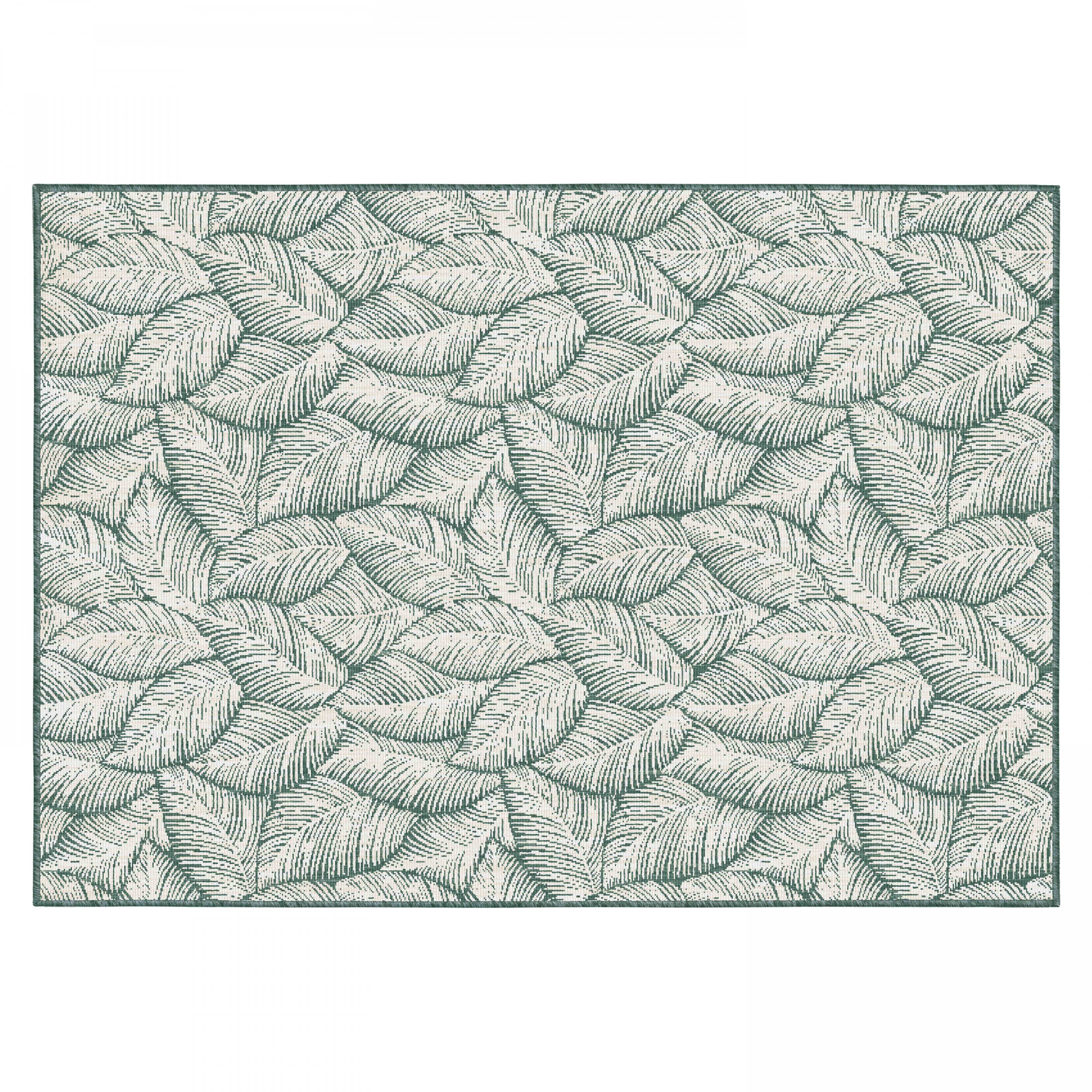 Oviala - Tapis d'extérieur en polypropylène 160 x 230 cm vert Folia - Oviala - Imagen 1