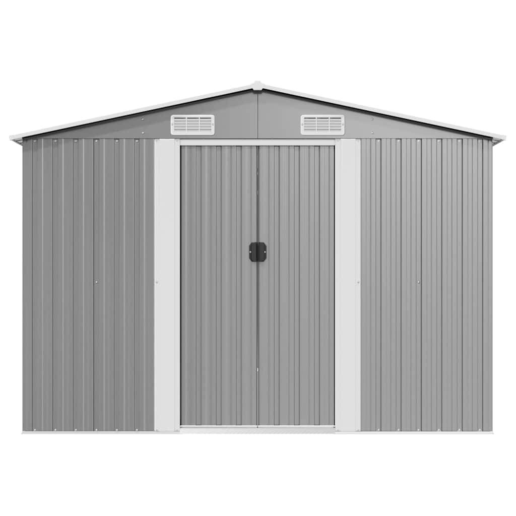 Vidaxl - Abri de jardin 257x489x181 cm Métal Gris 12.6m² vidaXL 143349 - Image 6