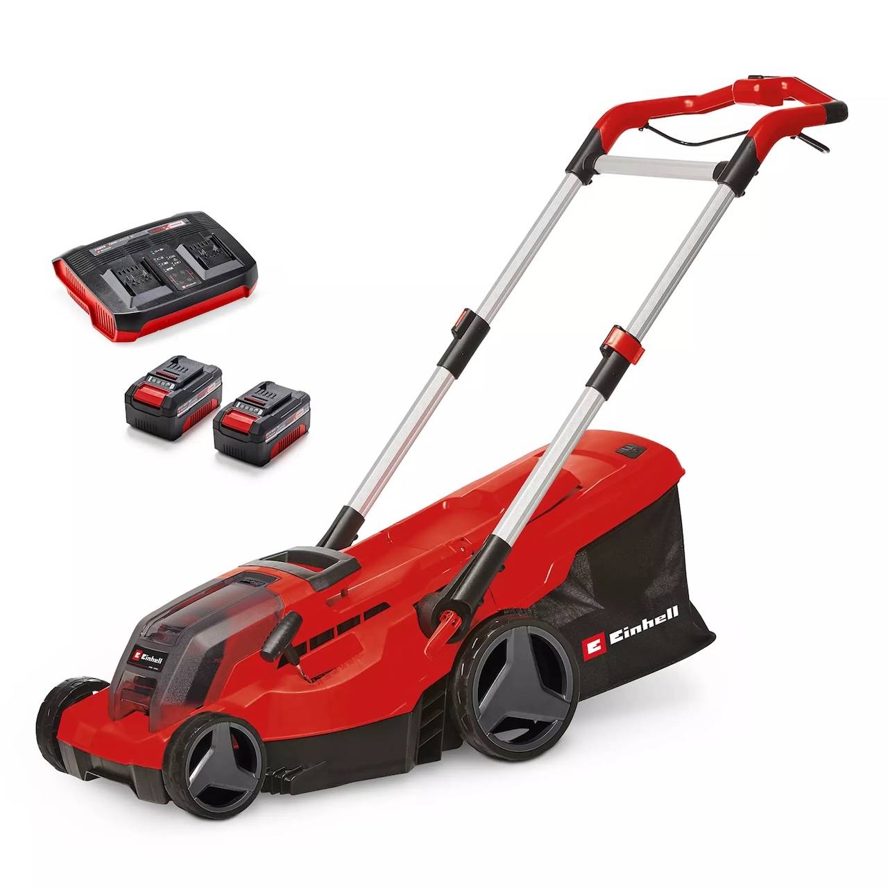 Einhell - Tondeuse à gazon sans fil - GP-CM 36/450 - 36 V Twin-Pack - Largeur de coupe 38 cm - 2 batteries 4,0 Ah