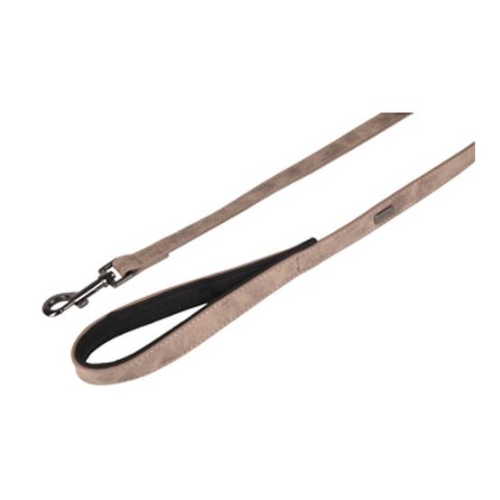 Laisse de 1 Mètre x 20 mm. DELU, taupe, pour Chien.