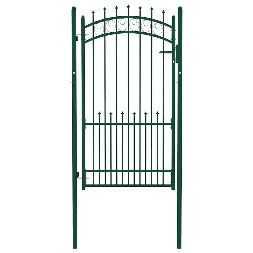 ComfortXL - Portillon d'Entrée Robuste en Acier avec Pointes pour Clôture Verte 100x175 cm – ComfortXL Outdoor Living - Image 2
