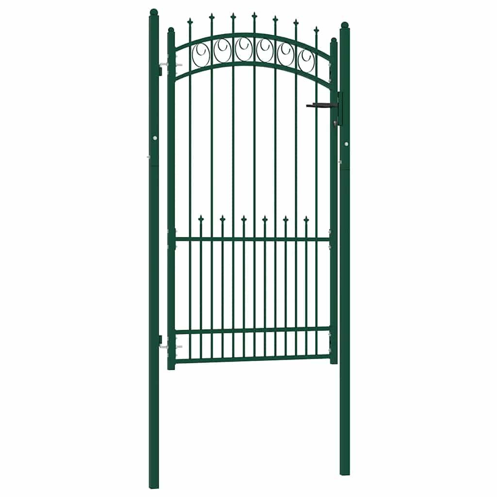 ComfortXL - Portillon d'Entrée Robuste en Acier avec Pointes pour Clôture Verte 100x175 cm – ComfortXL Outdoor Living - Image 1