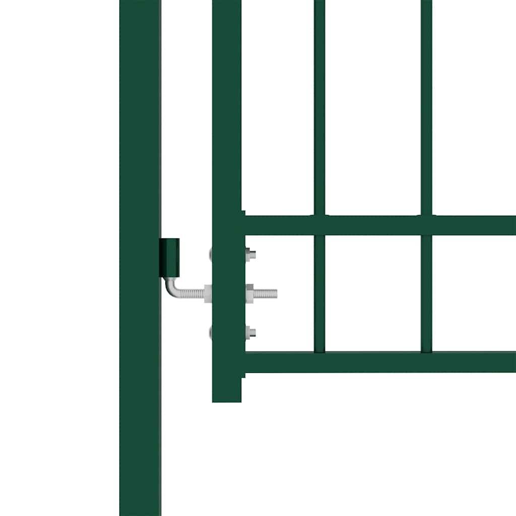 ComfortXL - Portillon d'Entrée Robuste en Acier avec Pointes pour Clôture Verte 100x175 cm – ComfortXL Outdoor Living - Image 3