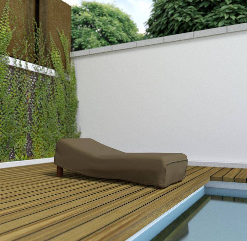 Nortène - Housse de protection en polyester pour chaise longue - 200 x 80 x 40 cm - 90 g/m2 Nortene - Imagen 1